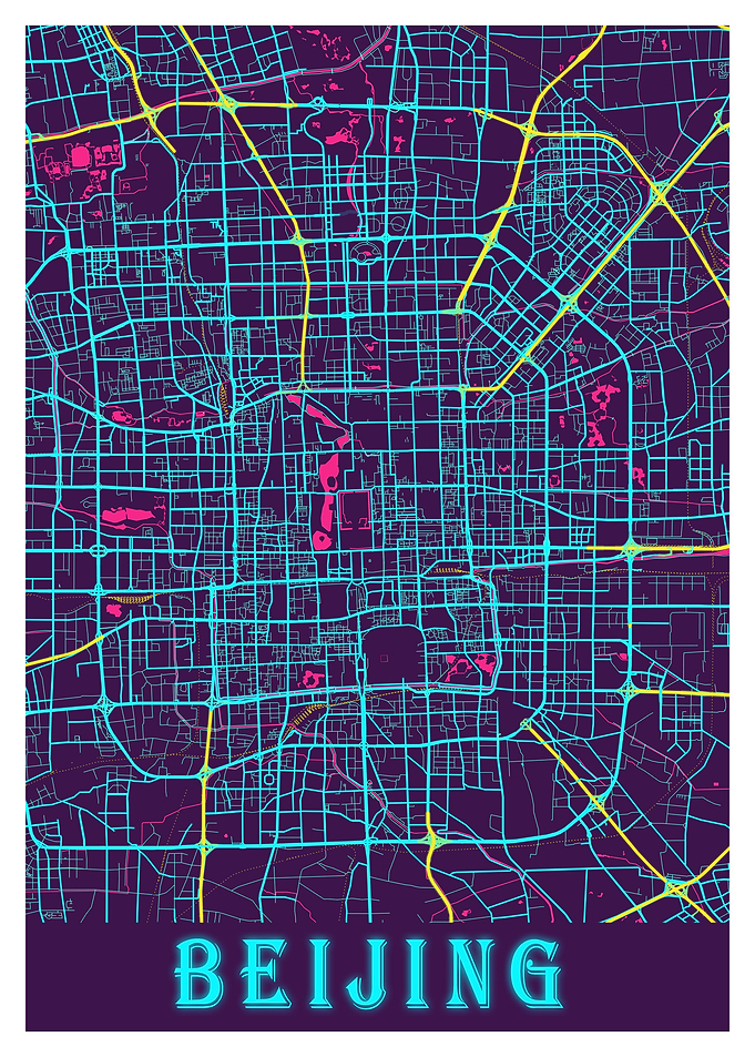 Beijing City Map China