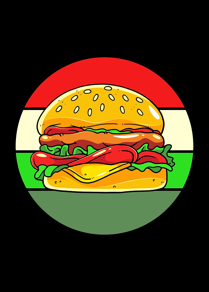 Cheeseburger Retro