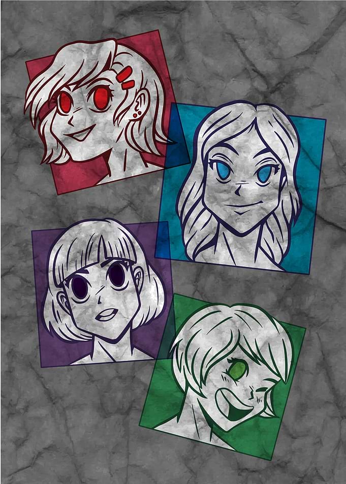 Anime Charakters Wall Art
