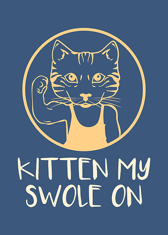 Kitten My Swole On Gym Cat