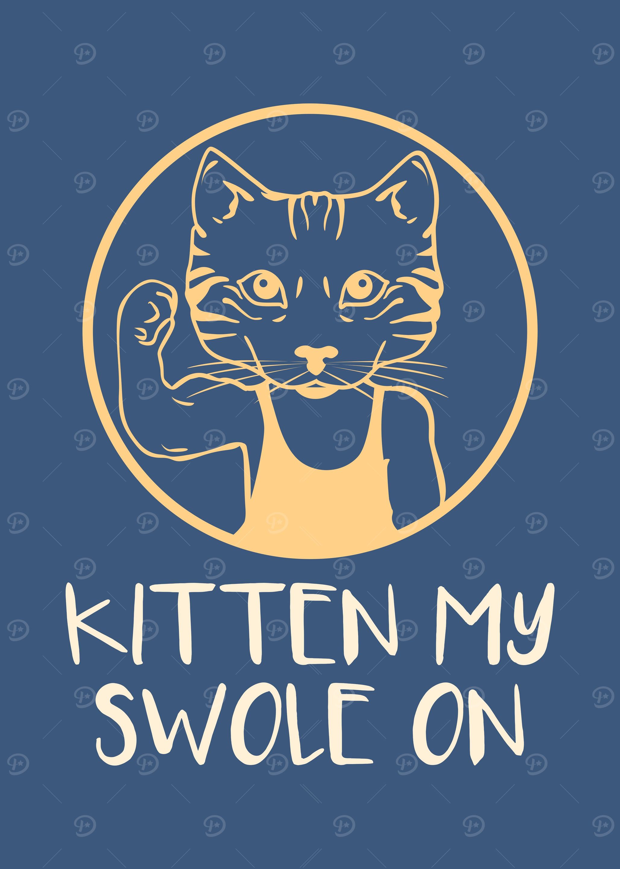Kitten My Swole On Gym Cat