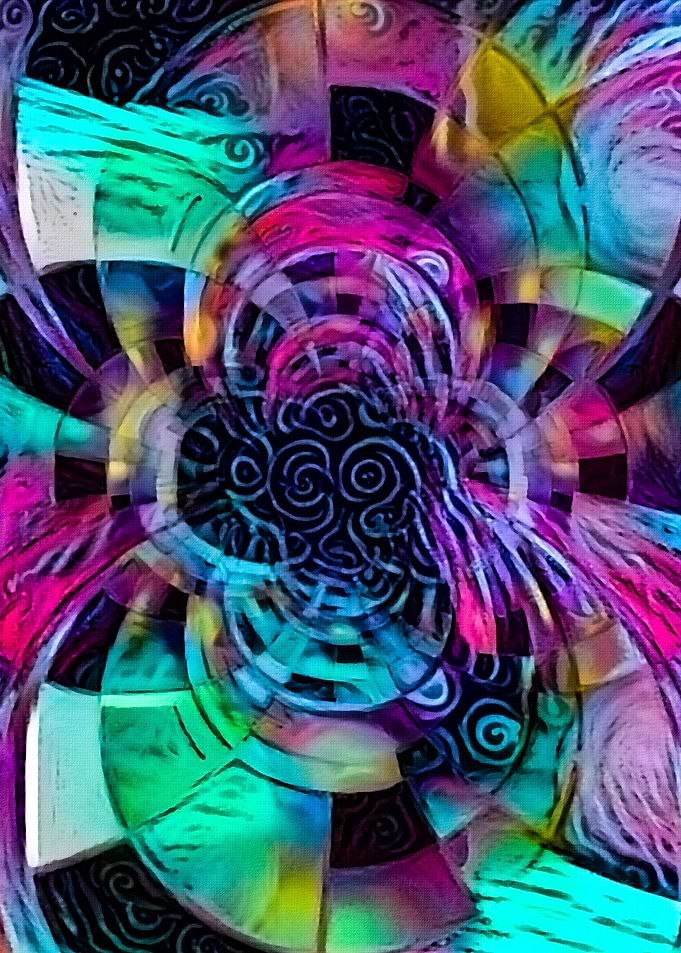 Colorful abstract fractal