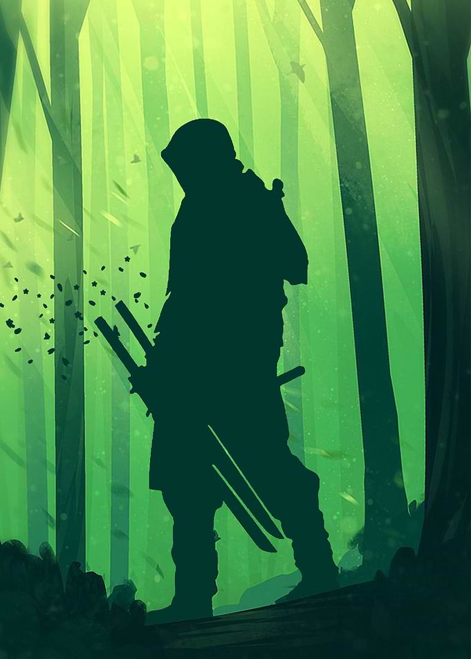 Samurai In Forest