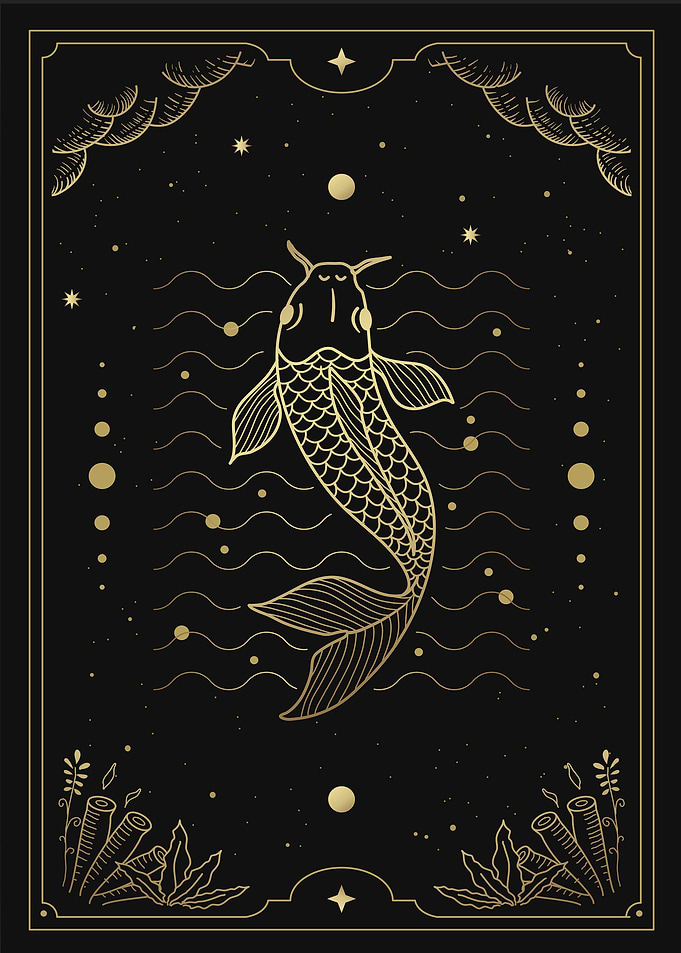 Tarot card the fish