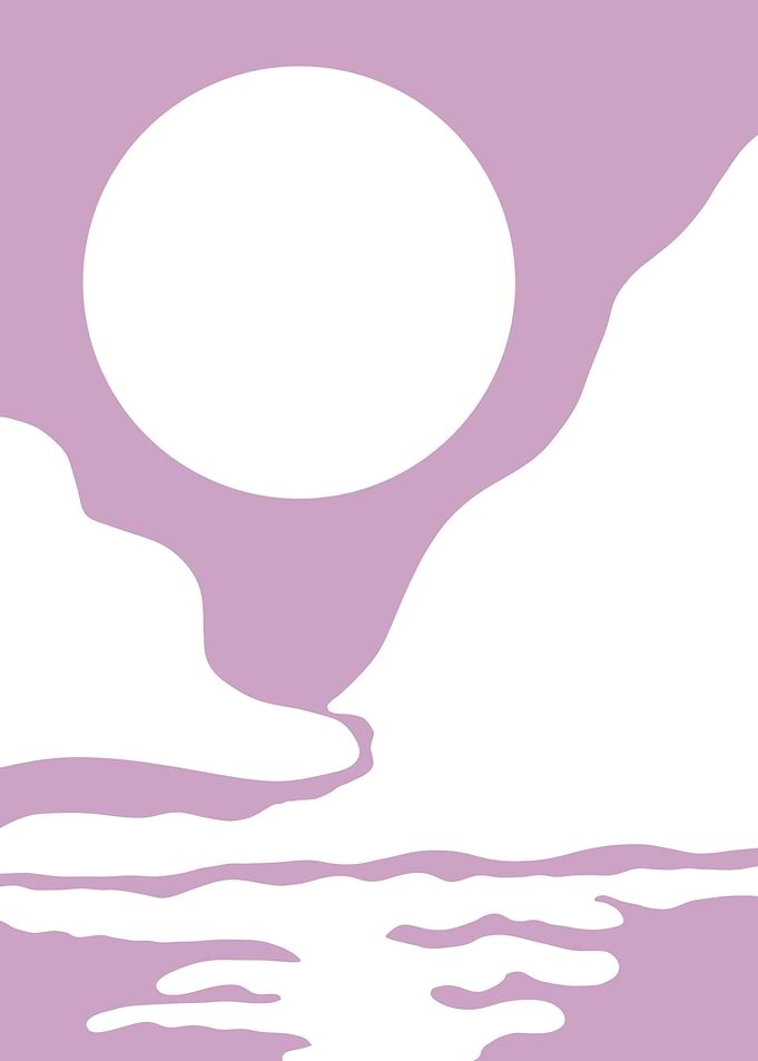 Abstract Pink Landscape