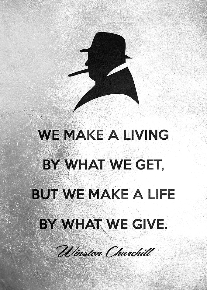 Winston Churchill Giving