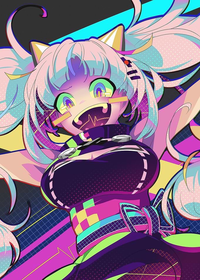 Girl Popcollor Art