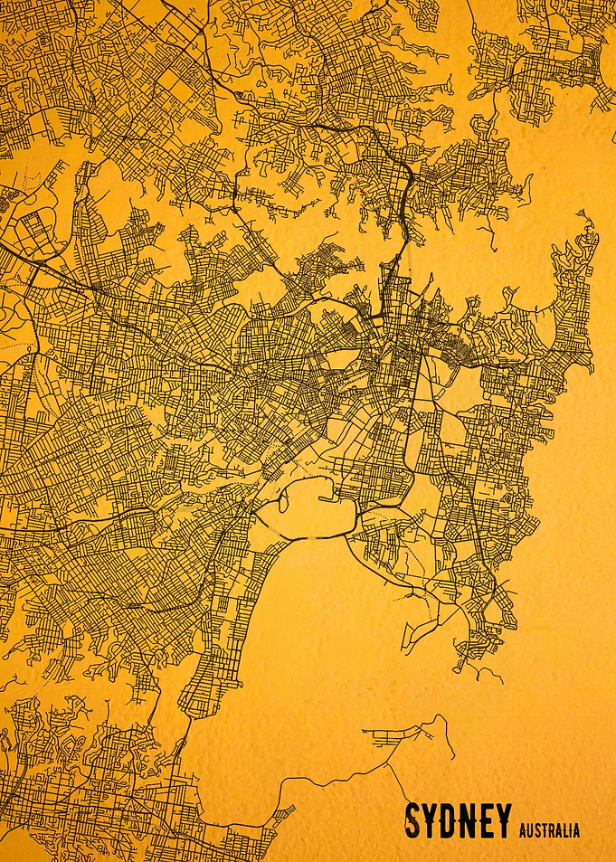 SYDNEY AUSTRALIA CITY MAP