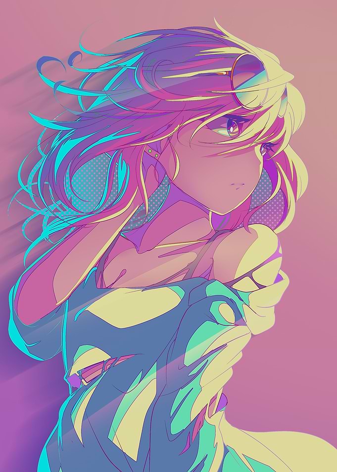 Girl Popcollor Art