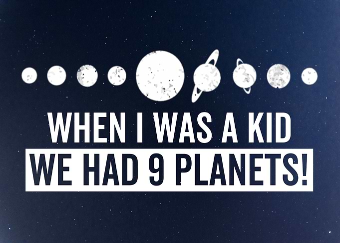 9 Planets Funny Science