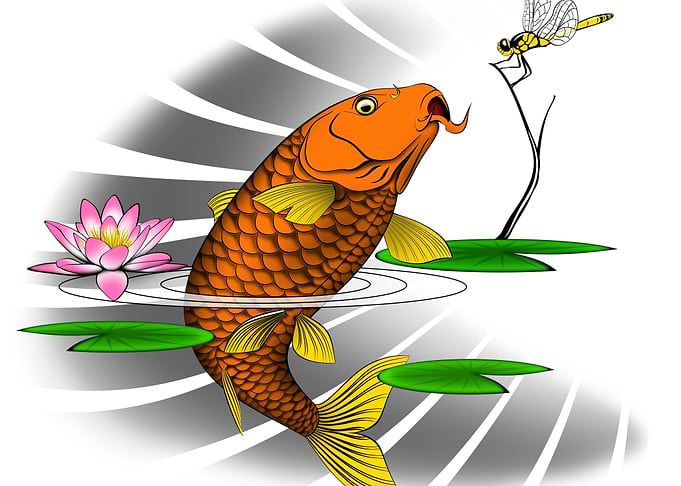 Carp and the Dragonfly