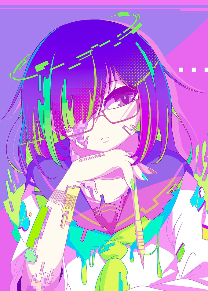 Girl Popcollor Art