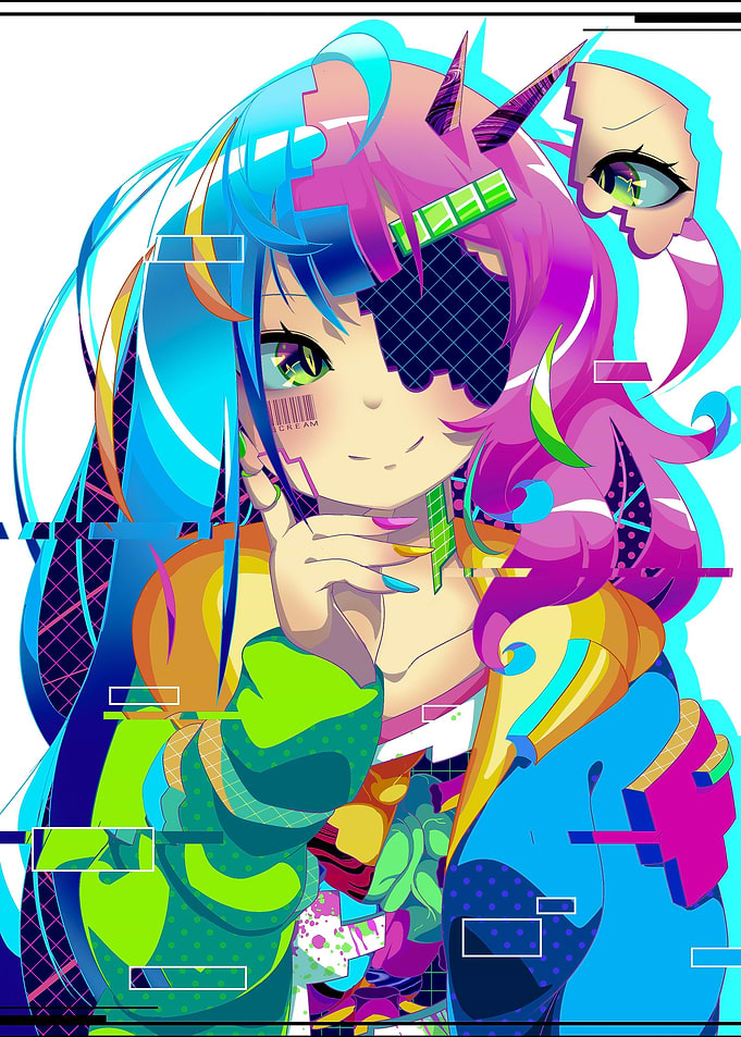 Girl Popcollor Art