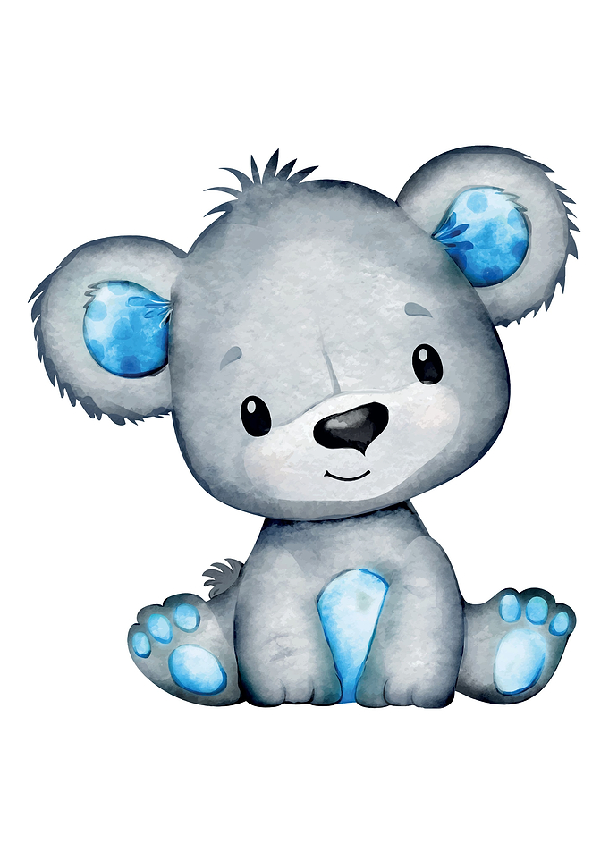 Cute blue Bear