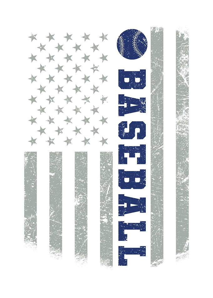 Baseball American Flag USA