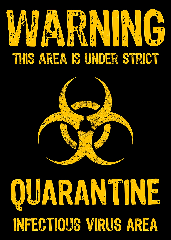 Corona Virus Warning Sign