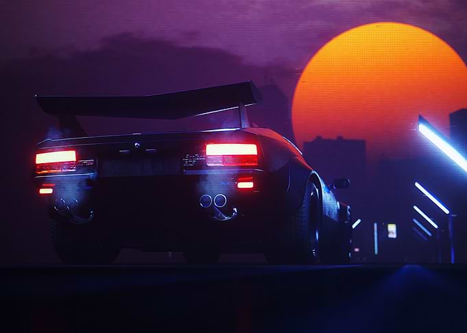 Retro Racing Car