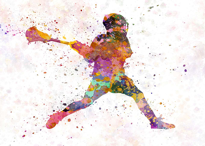 Lacrosse player man