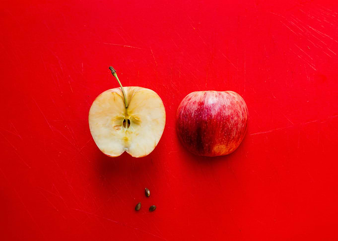 sliced apple poster