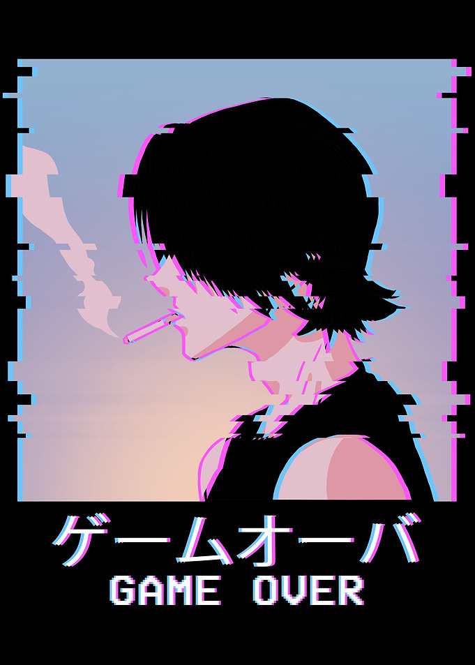Smoking Anime Boy Glitch