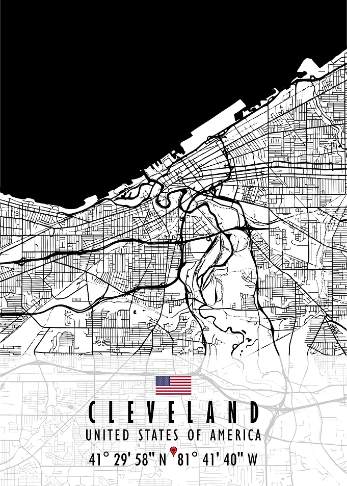 CLEVELAND MAP USA