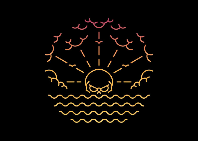 Sunset Skull