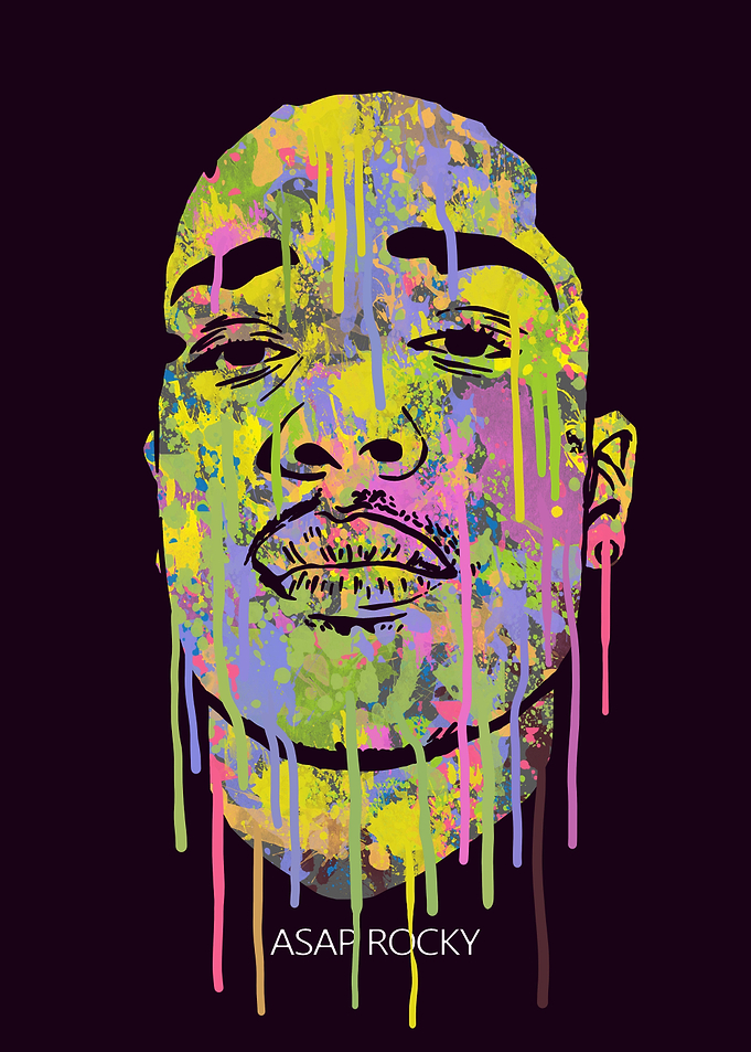 RAPPER ASP RCKY VECTOR