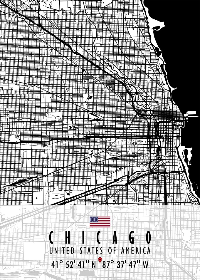 CHICAGO MAP USA