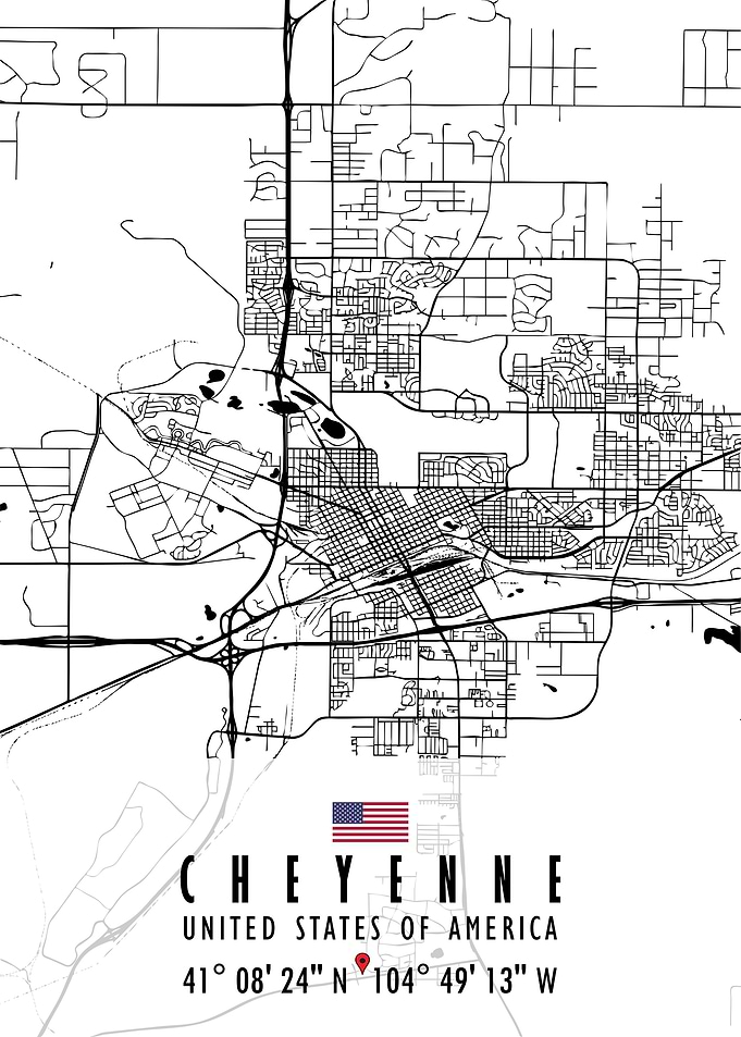 CHEYENNE MAP USA