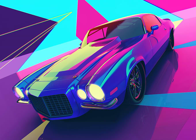 Retro Racing Car