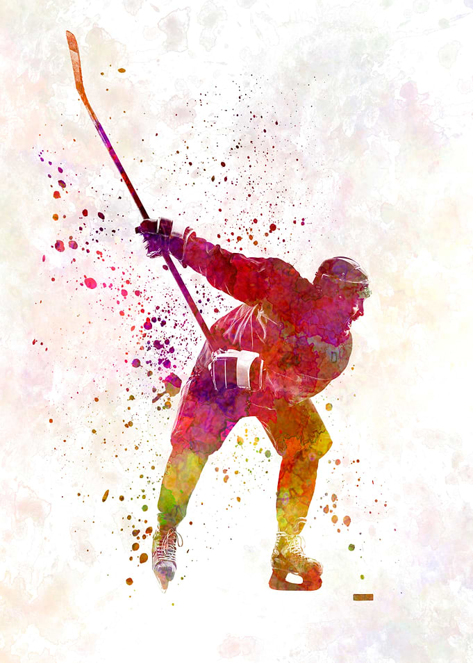 Hockey man player