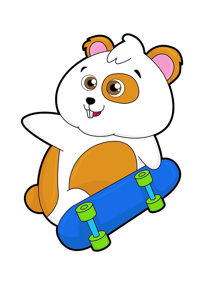 Hamster Skater Skateboard