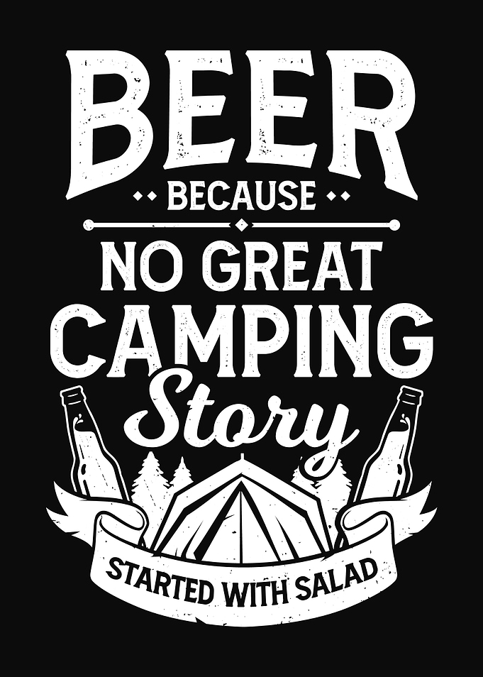 Funny Beer Camper Design