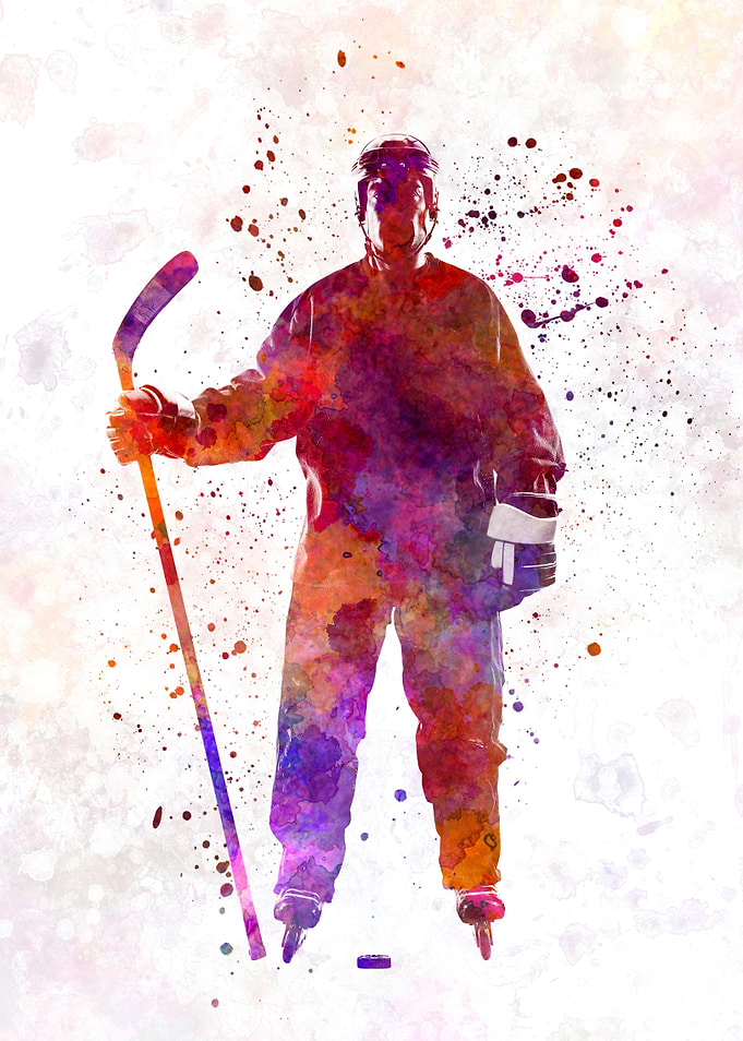 Hockey man player
