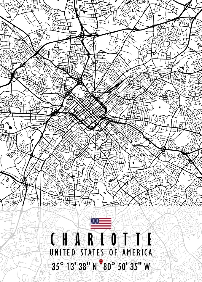 CHARLOTTE MAP USA
