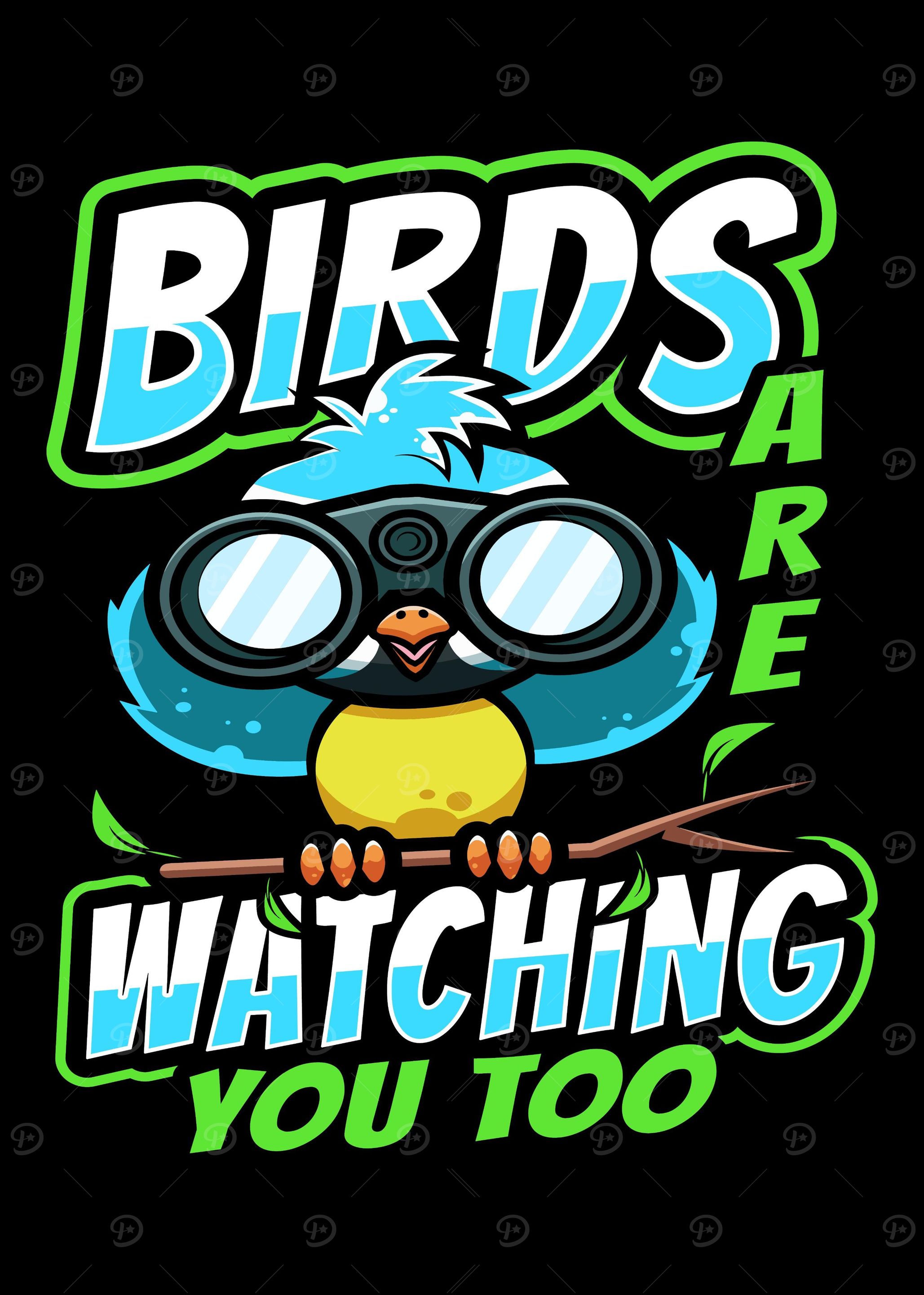 Bird Watching Bluetit Bird