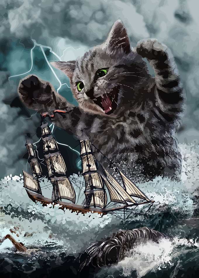 Monster Titan Cat Kraken