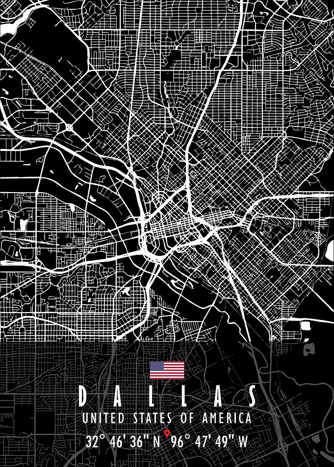 DALLAS MAP USA