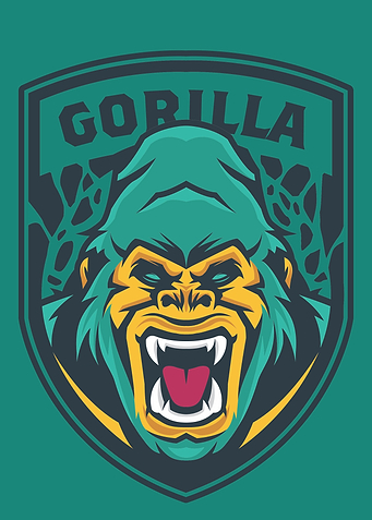 Gorilla Face Vector Art