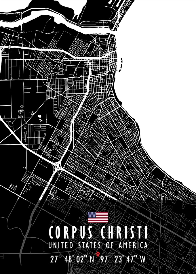 CORPUS CHRISTI MAP USA