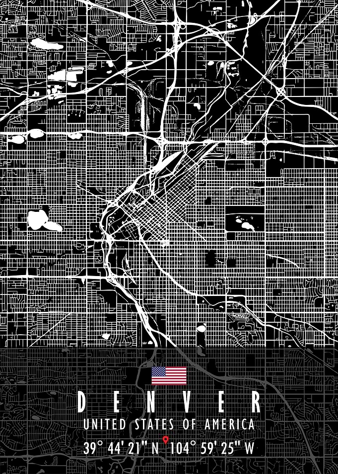 DENVER MAP USA