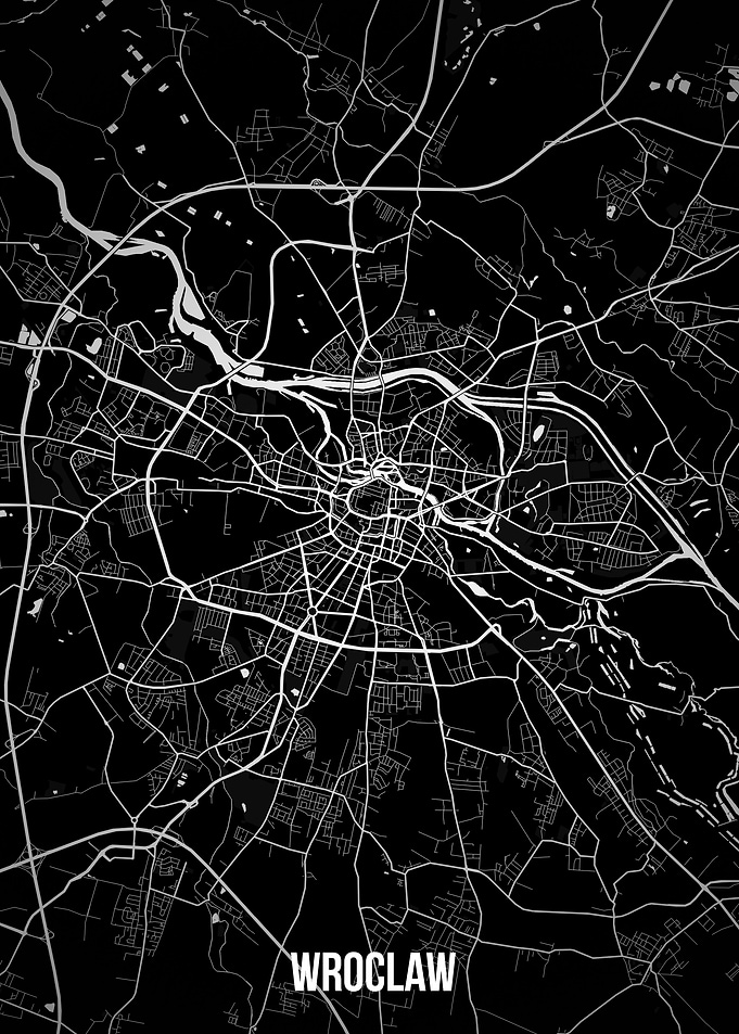 Wroclaw dark map