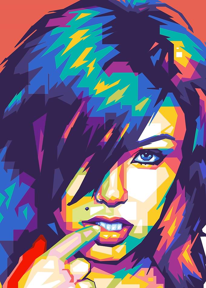 Vikki Blows WPAP PopArt