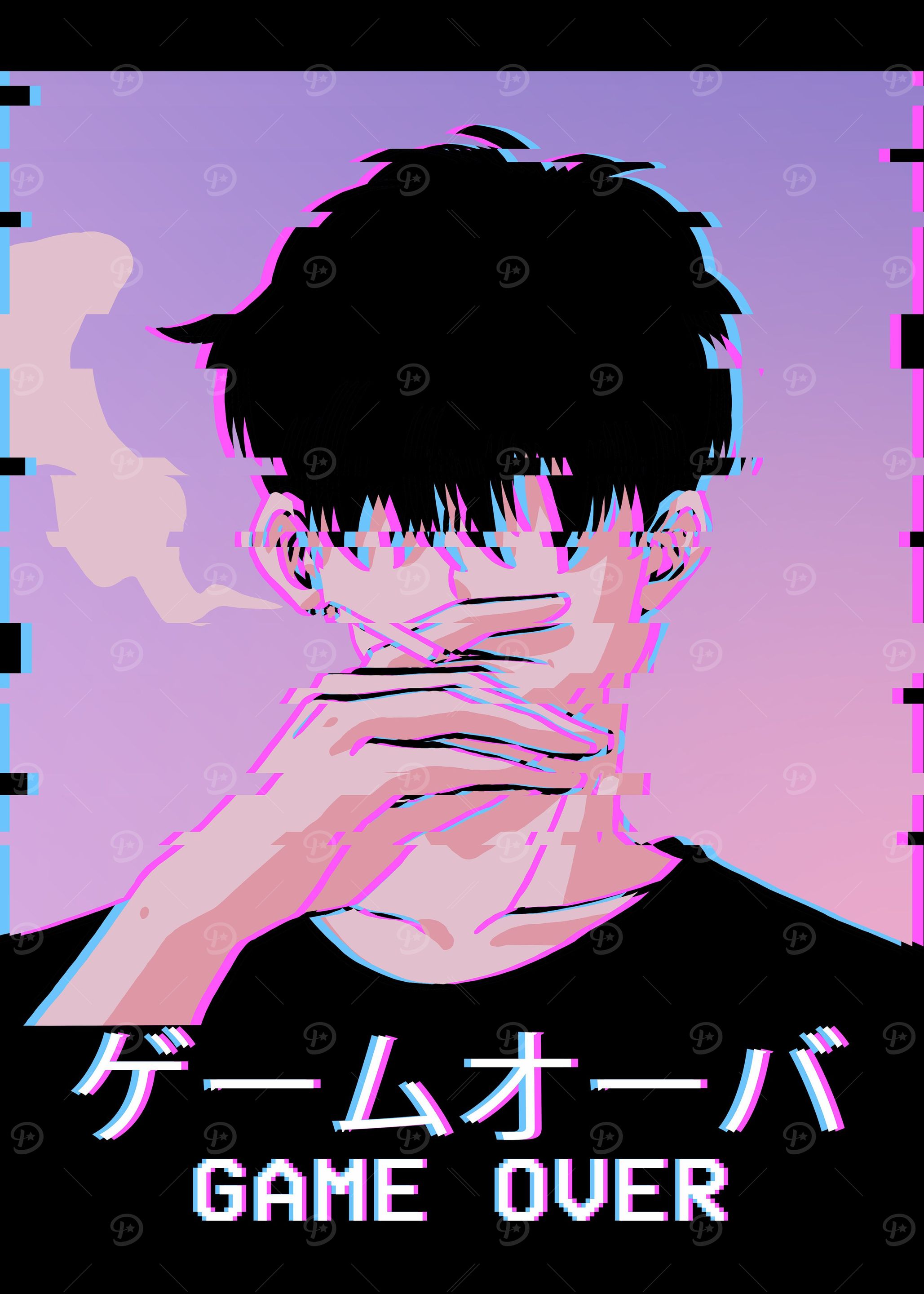 Smoking Anime Boy Glitch