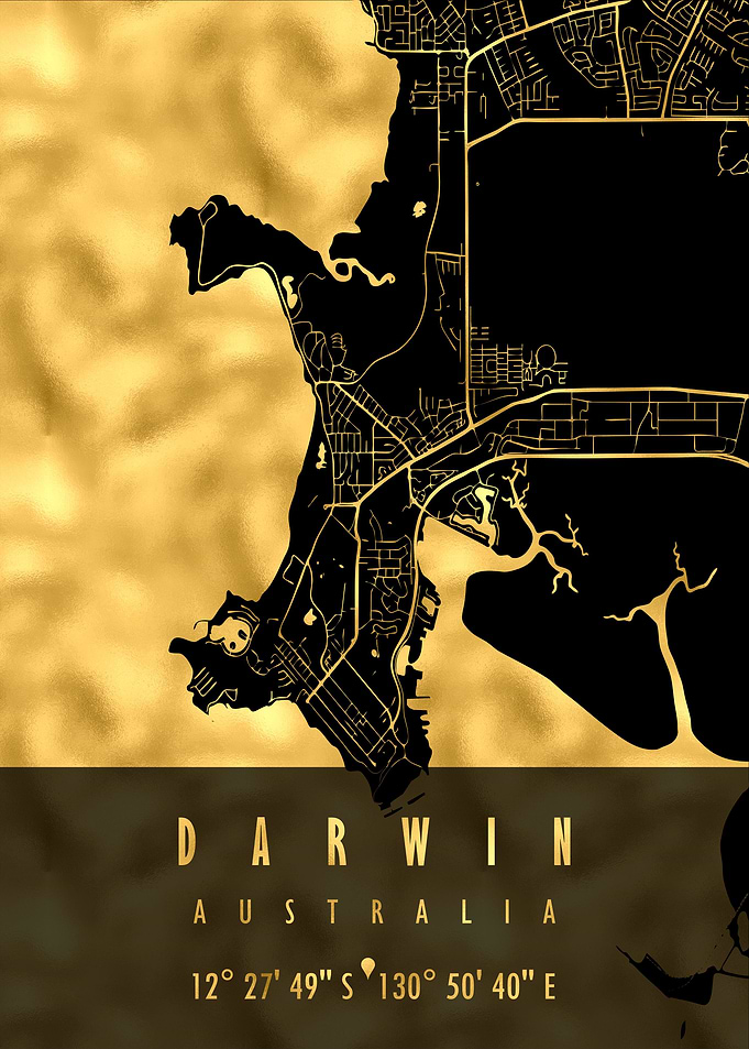 DARWIN MAP AUSTRALIA