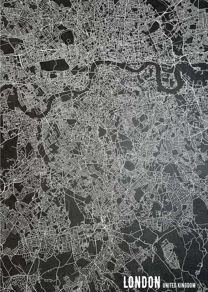 London England City Map
