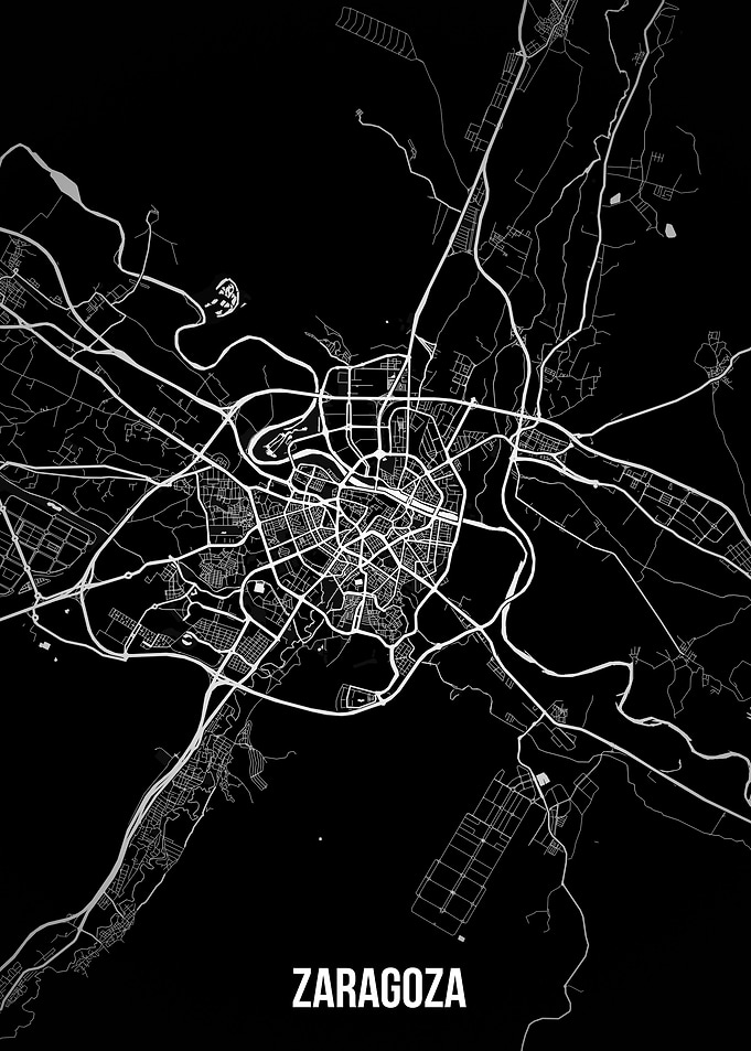 Zaragoza dark map