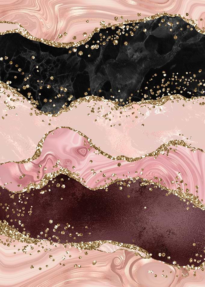 Pink Glitter Agate 06