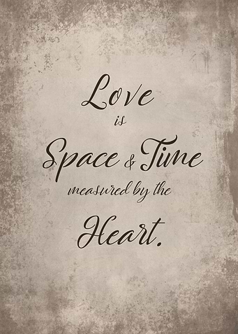 Love is space and time
