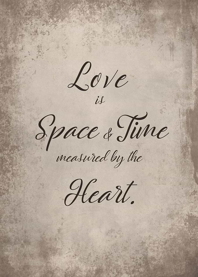 Love is space and time